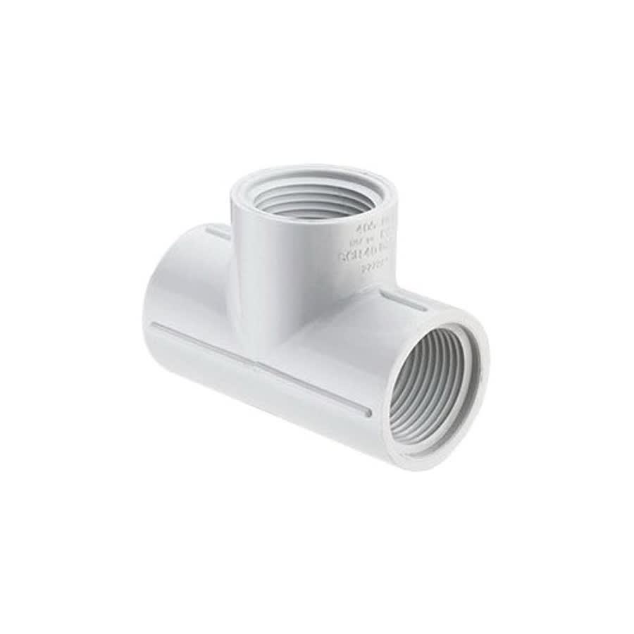 Tee, 1-1/4 in, FNPT, SCH 40/STD, PVC