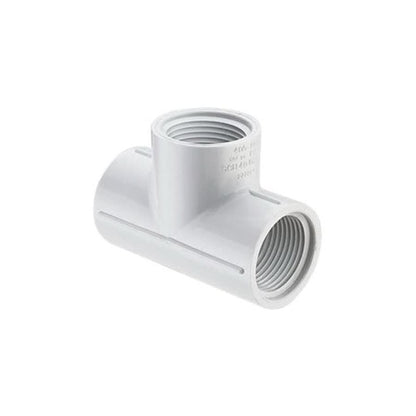 Tee, 1 in, FNPT, SCH 40/STD, PVC