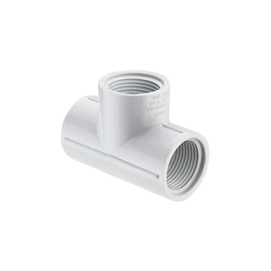 Tee, 1 in, FNPT, SCH 40/STD, PVC