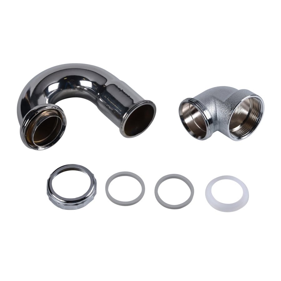 Tubular P-Trap, 1-1/2 in, 20 ga, Polished Chrome