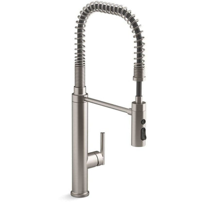 Purist 1.5 GPM Single Hole Pre-Rinse Kitchen Faucet with Sweep Spray, DockNetik, and MasterClean Technologies