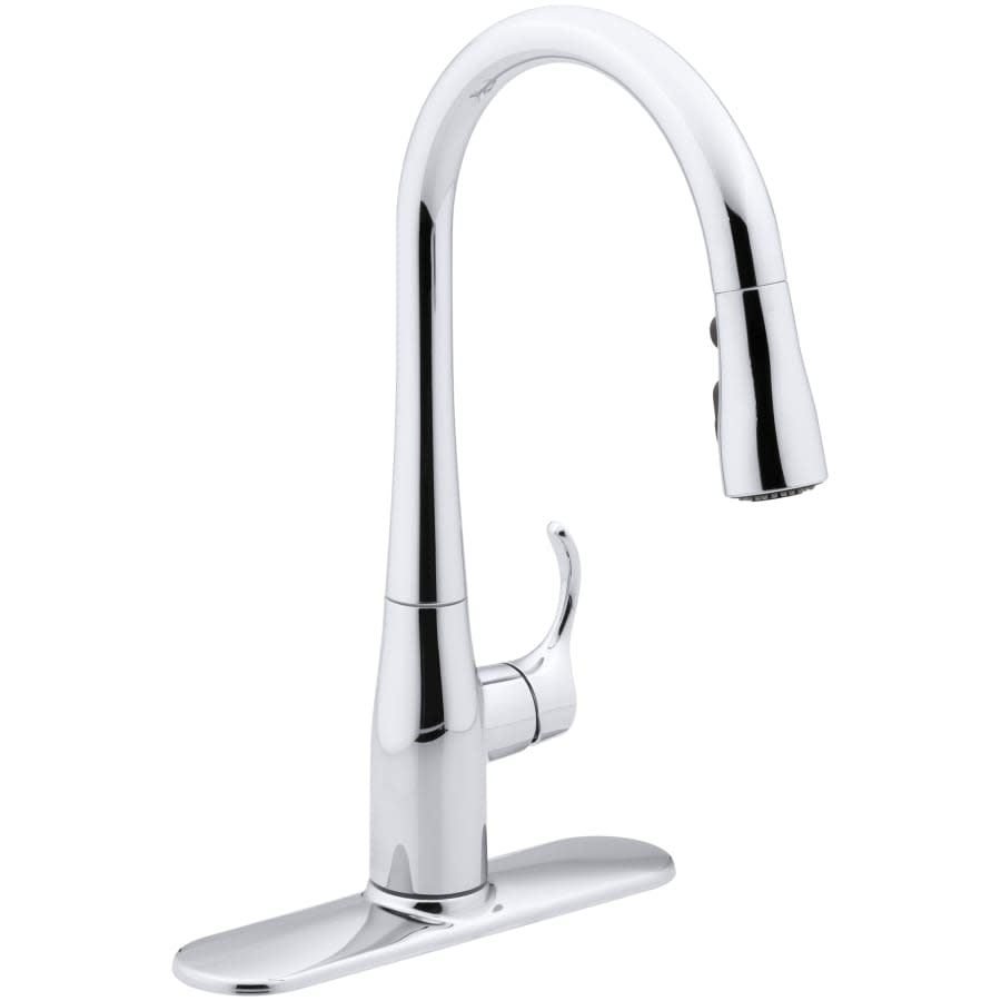 Simplice 1.5 GPM Single Hole Pull Down Kitchen Faucet - Includes Escutcheon