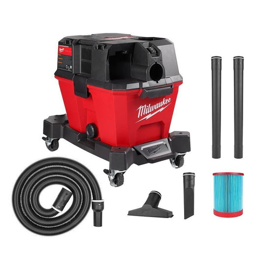 Cordless Wet/Dry Vacuum, 6 gal Tank, 3.5 hp, 18 V, Polypropylene Housing