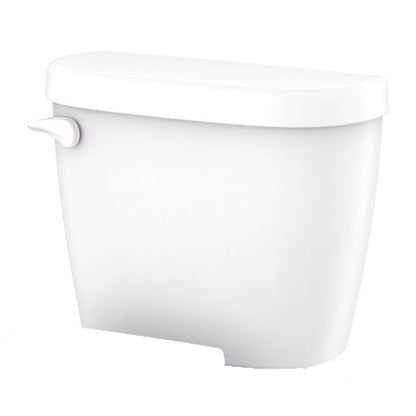 Maxwell® Toilet Tank, Bowl Mount, 4 in Rough, ADA, Left Hand Lever, 1.28 gpf, White