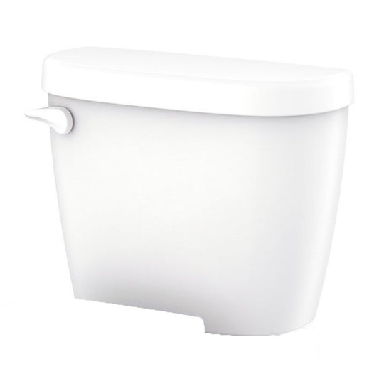 Maxwell® Toilet Tank, Bowl Mount, 4 in Rough, ADA, Left Hand Lever, 1.28 gpf, White