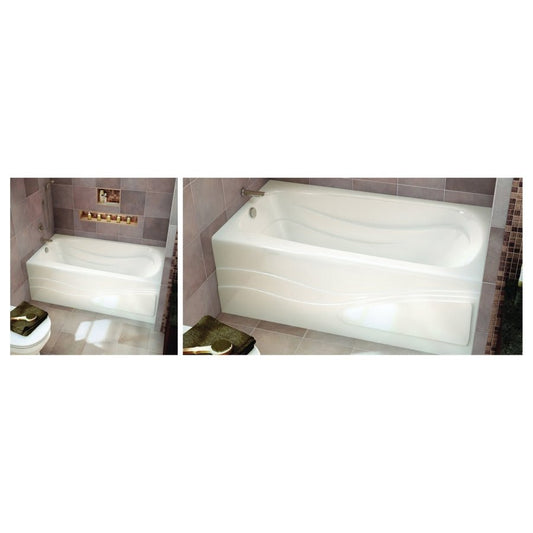 Tenderness™ Alcove Tub, 60 x 32 x 20 in, Left Hand Drain, White