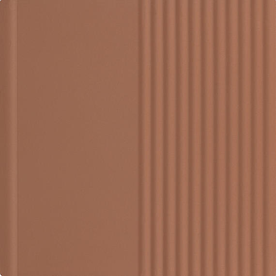 Rhyme and Reason Warm Terracotta Square, Ripple Mix 6X6 Matte