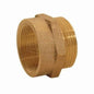 Hex Female to Male Nipple, 1-1/2 in, 1-1/2 in L, Brass, Female NH NST x Male NH NST