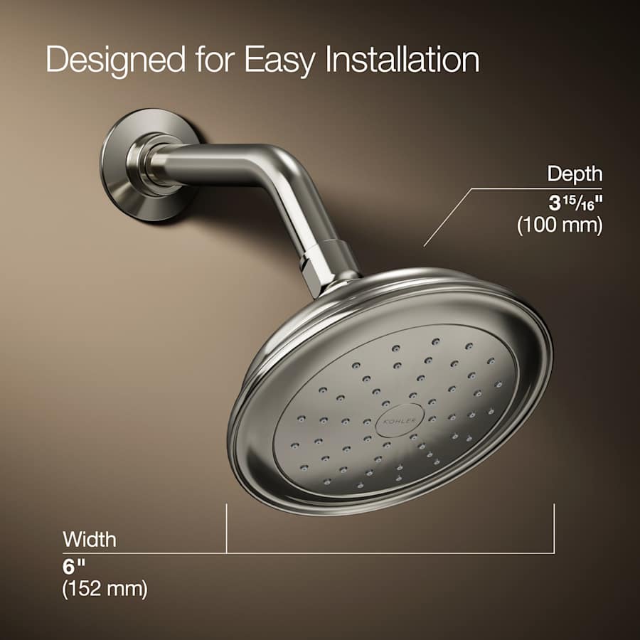 Artifacts 2.5 GPM Single Function Shower Head with Katalyst Air-Induction Technology