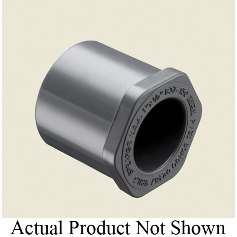 Bushing, 8 x 4 in, Spigot x Socket, SCH 80/XH, PVC