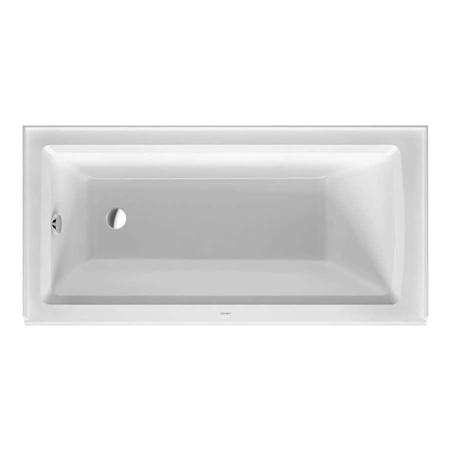 Architec Alcove Tub, 60 x 30 x 20-1/2 in, Left Hand Drain, White