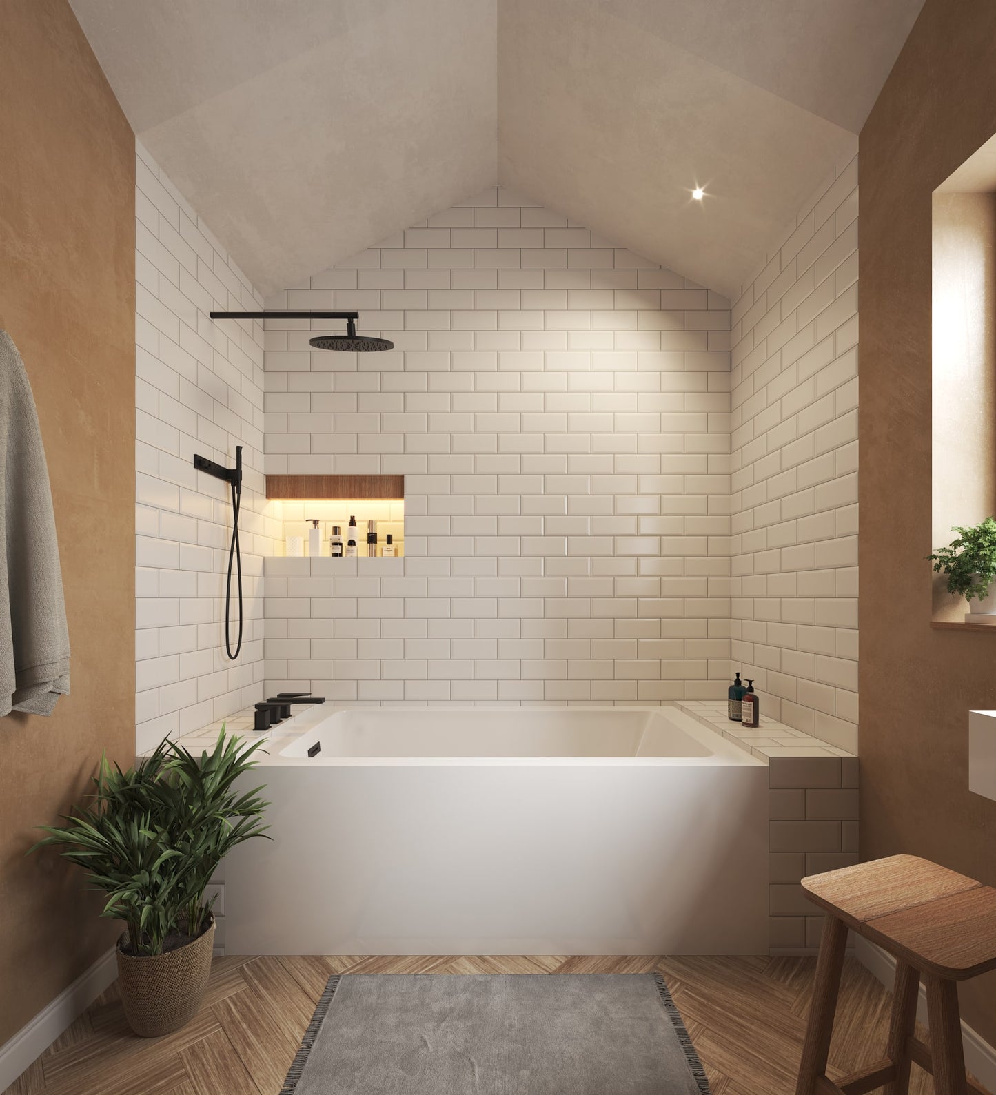 Grayley Alcove Bathtub - 60W x 22H x 36D