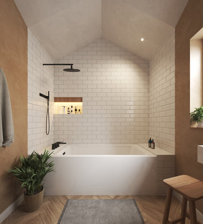 Grayley Alcove Bathtub - 60W x 22H x 36D