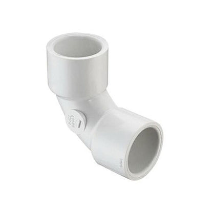 Long Sweep 90 deg Elbow, 2 in, Socket, SCH 40/STD, PVC