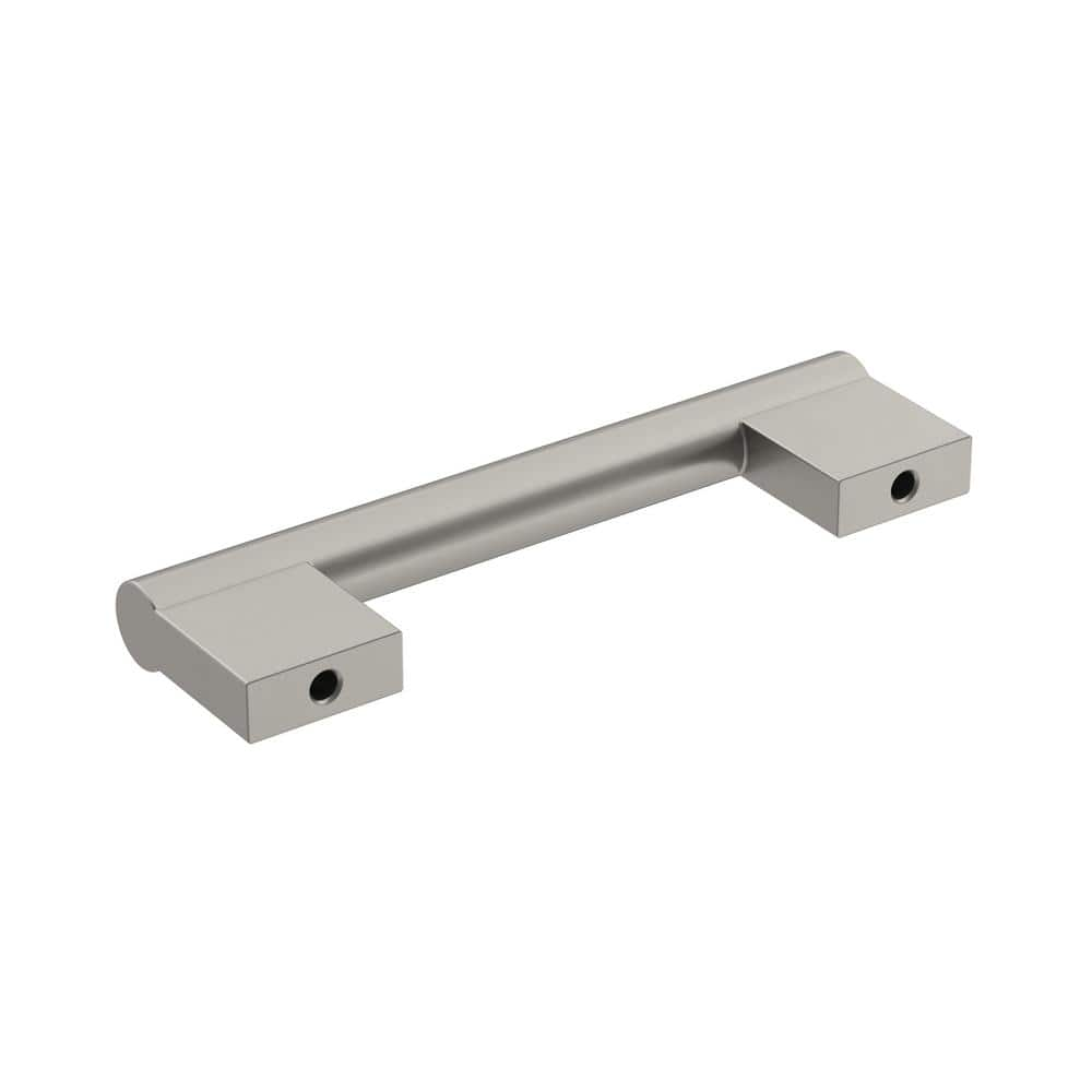 Versa 3-3/4 in. (96mm) Modern Satin Nickel Bar Cabinet Pull