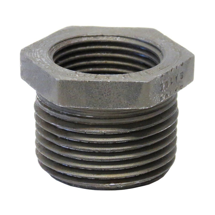 Hex Head Bushing, 1/2 x 1/4 in, MNPT X FNPT, SCH 80/XH, Forged Steel, 3000 lb