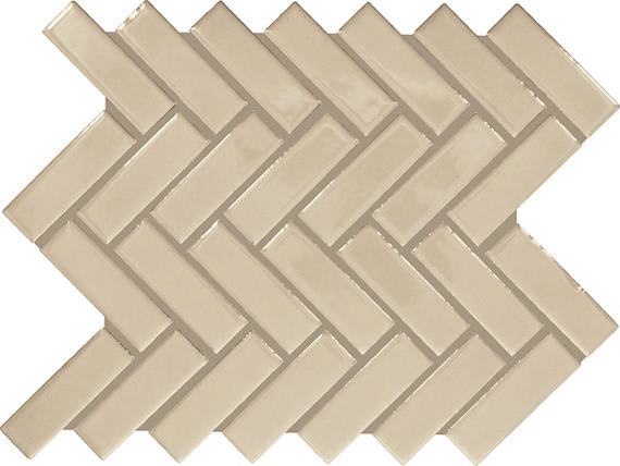 Keystones Urban Putty Straight Joint 2X2 Matte