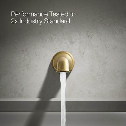 Artifacts Non Diverter Wall Mounted Tub Spout with Flare Design