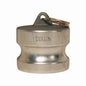 Global Type DP Cam and Groove Dust Plug, 6 in, Aluminum