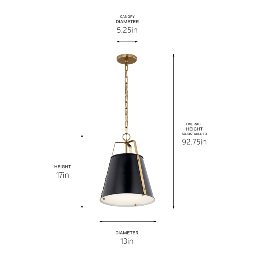 Etcher 13" Wide Pendant