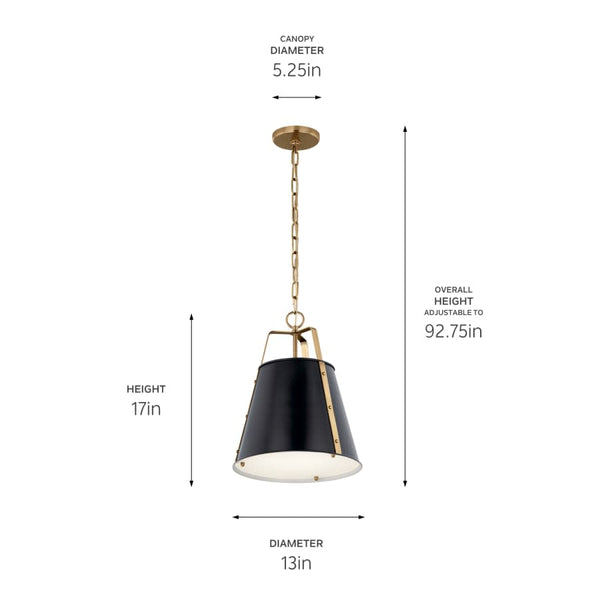Etcher 13" Wide Pendant