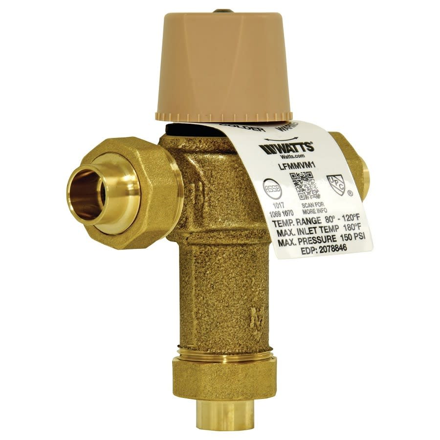 LFMMV Mixing Valve, 1/2 in, C, Bronze, Rough Bronze