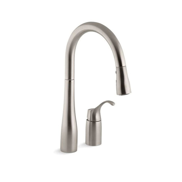 Simplice® Kitchen Faucet, Deck Mount, ADA, 1 Lever Handle, 2-Hole, Vibrant Stainless