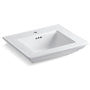 Memoirs Fireclay Pedestal Bathroom Sink - Less Pedestal and Legs