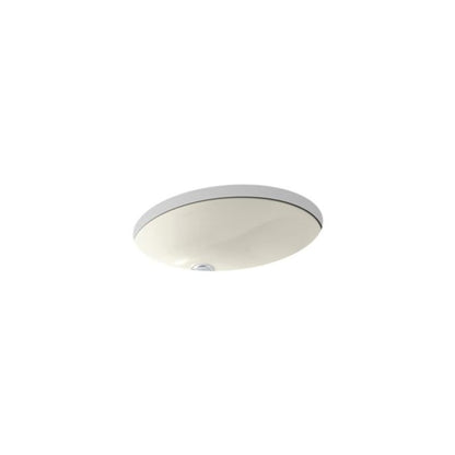 Caxton® Under Mount Lavatory Sink, ADA, 19-1/4 x 16-1/4 x 7-1/2 in, Vitreous China, Biscuit