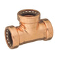 CopperLOC™ Tee, 1 in, Push, Copper
