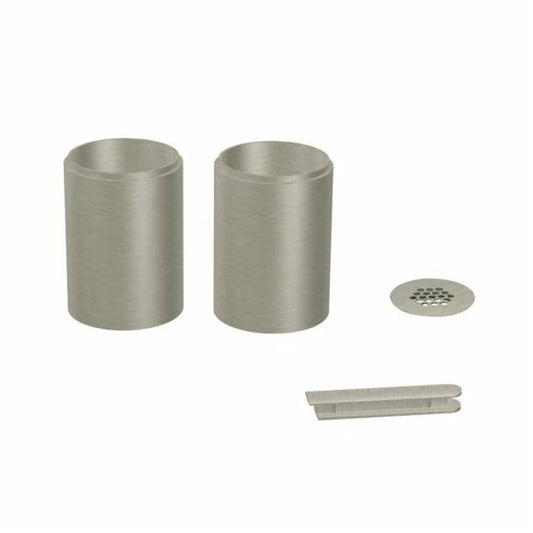 Vessel Extension Kit, Icon™, Brushed Nickel, Polished Chrome