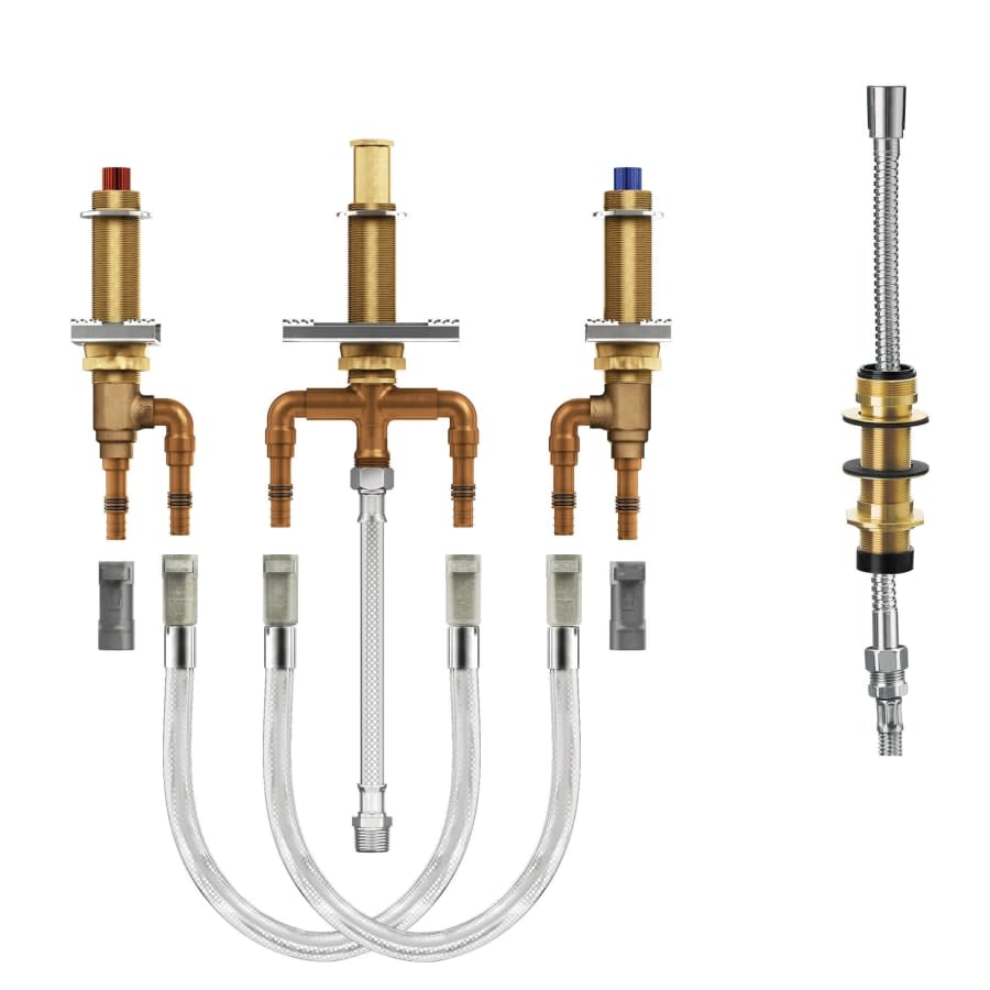 1/2 Inch PEX Roman Tub Rough-In Valve with Diverter and 10 Inch Minimum Centers from the M-PACT Collection