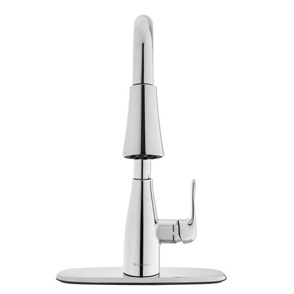 Glacier Bay McKenna Single-Handle Pull Down Sprayer Kitchen Faucet in Stainless Steel with TurboSpray and FastMount