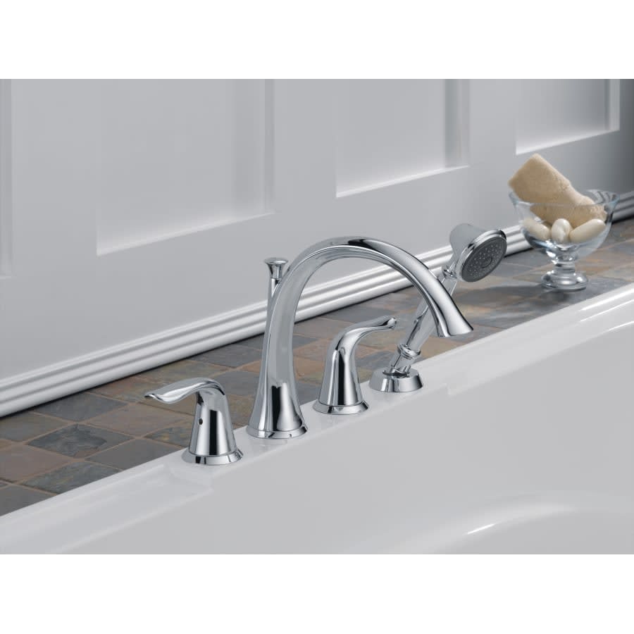 Lahara Deck Mounted Roman Tub Filler Trim with Hand Shower