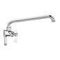 Kitchen Faucet, Wall Mount, 1 Lever Handle, 1-Hole, Nickel Chromium