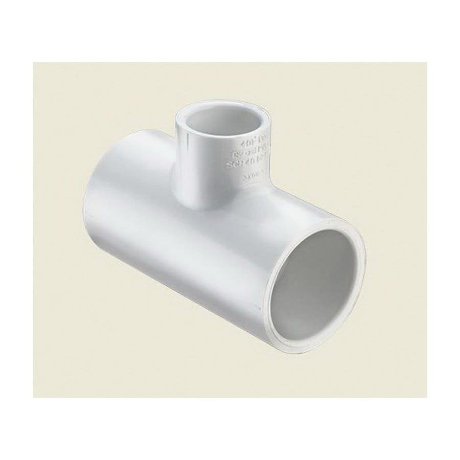 Tee, 2 x 1-1/4 in, Socket, SCH 40/STD, PVC