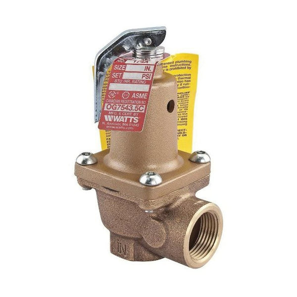 Pressure Relief Valve, 1 in, FNPT, Bronze