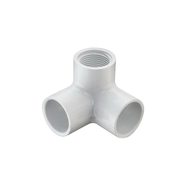 90 deg Elbow, 1 x 1/2 in, Socket x FNPT, SCH 40/STD, PVC