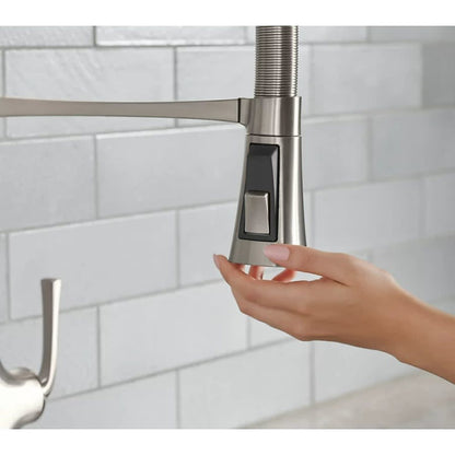 Graze 1.5 GPM Single Hole Pre-Rinse Pull Down Kitchen Faucet