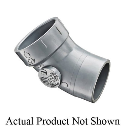 LabWaste® Acid Waste Street 45 deg Elbow, 2 in, CPVC