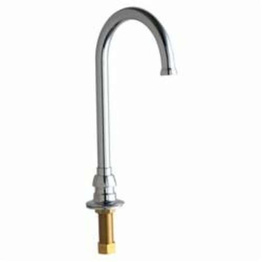 Remote Rigid/Swing Gooseneck Spout, Polished Chrome
