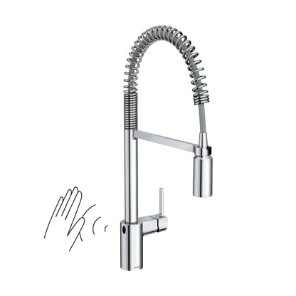 Align 1.5 GPM Single Hole Pre-Rinse Pull Down Kitchen Faucet with MotionSense Wave and Power Clean