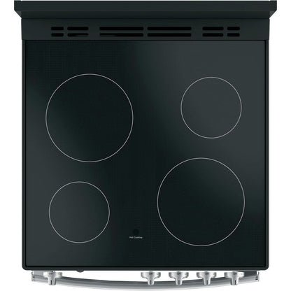 24"W Electric Smooth  Range Stainless Steel