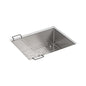 Strive™ Single Bowl Kitchen Sink, Under Mount, 24 x 18-1/4 in, 9-5/16 in Bowl Depth, 16 ga Satin Steel, Stainless