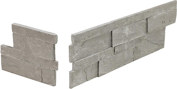 Stacked Stone Urban Fog Rectangle, Natural Cleft 6X24
