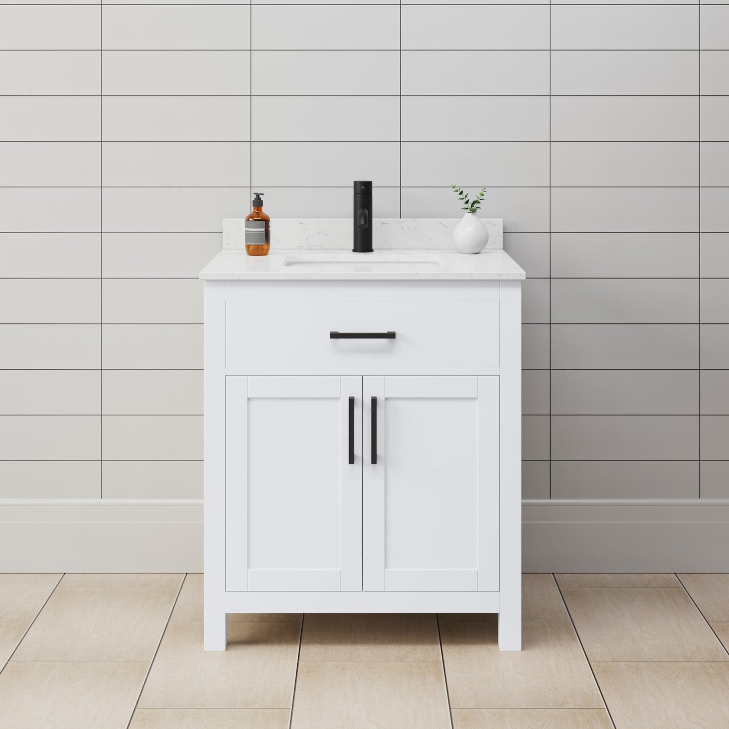 Beckett Single Bathroom Vanity - 30W x 35H x 22D