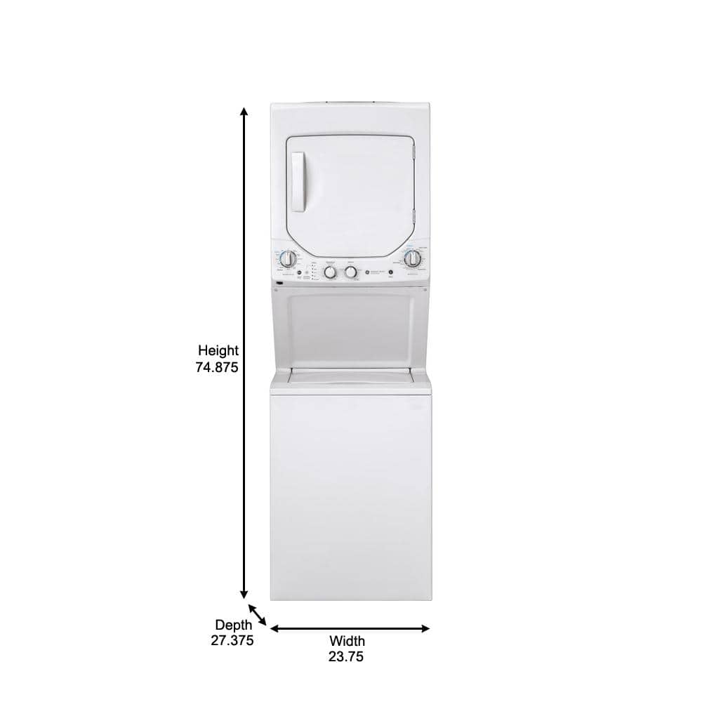 GE 24" 2.2cf 120v Wshr 4.4cf 240v Dryer