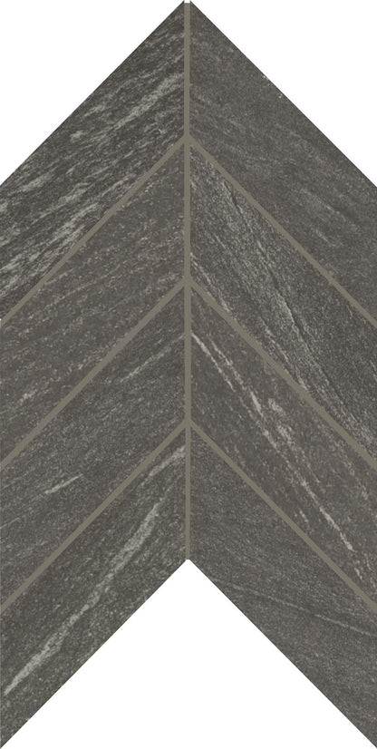 Montesano Charcoal Chevron 2X5 Matte
