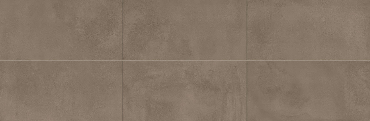 Chord Rhythm Brown Rectangle 12X24 Polished