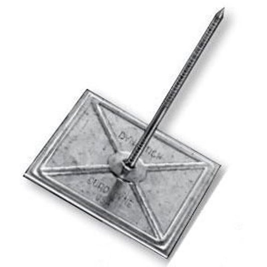 Dynastick® 26068 SAH Self-Adhesive Insulation Hanger With Washer, 1-1/4 in, Steel, Galvanized